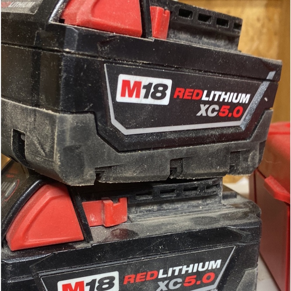 Milwaukee brand  never used M18 Red lithium batters 5.0 $60, originally 200